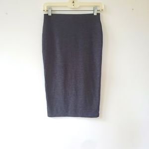 NWOT grey midi pencil skirt